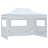Foldable Patry Tent with 3 Sidewalls 291x413x315 cm White 48871