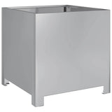 Garden Planters 2 pcs 40x40x40 cm Galvanised Steel 851210