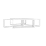 ZNTS Wall Cube Shelf 4 pcs High Gloss White 60x15x23 cm Engineered Wood 807152