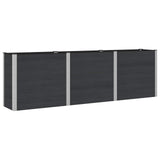 Garden Raised Bed Black 300 x 50 x 91 cm 42038993
