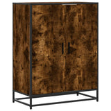 Shoe Cabinet Smoked Oak 75x38x97.5 cm Engineered Wood and Metal 3300867