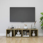 TV Cabinets 4 pcs Sonoma Oak 37x35x37 cm Engineered Wood 805509