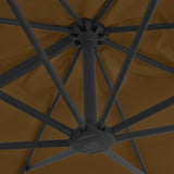 Garden Parasol with Portable Base Taupe 276348