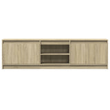TV Cabinet with LED Sonoma Oak 180x34x50 cm Engineered Wood 3307914