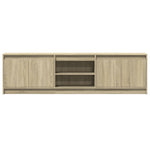 TV Cabinet with LED Sonoma Oak 180x34x50 cm Engineered Wood 3307914
