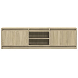 TV Cabinet with LED Sonoma Oak 180x34x50 cm Engineered Wood 3307914