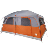 Family Tent Cabin 8-Person Grey and Orange Waterproof 94535