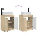 Bathroom Vanity with Sink Sonoma Oak 54 x 35 x 83 cm 890160