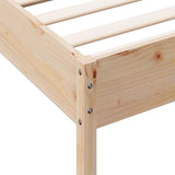 Bookcase Bed without Mattress 75x190 cm Solid Wood Pine 3324445