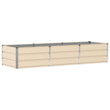 Planter Ivory 240 x 80 x 45 cm Steel 42018090