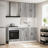 Kitchen Unit LUCCA 5 pcs Grey Sonoma Engineered Wood 3438261