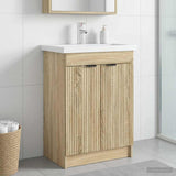 Bathroom under Sink Cabinet Sonoma Oak 78.5 x 37.5 x 81 cm 890106