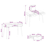 Dressing Table FAUSKE White 112 x 50 x 78 cm 42040690