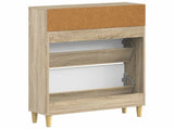 Shoe Cabinet ARNHEM 78 x 24 x 103 cm Engineered Wood Sonoma Oak 896657