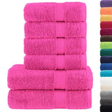 6 Piece Premium Towel Set SOLUND Pink 600 gsm 137569