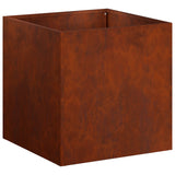 Garden Planter 2 pcs Rusty 45 x 45 x 45 cm Weathering Steel 8004979
