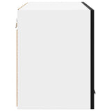 Hanging Cabinet with Door Black Oak and White 60 x 31 x 40 cm 884164
