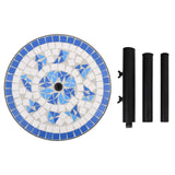 ZNTS Parasol Base Blue and White Round 12 kg 362221