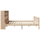 Bookcase Bed without Mattress 180x200 cm Super King Solid Wood Pine 3321710