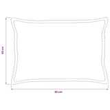 Cushion Cover 6 pcs HOUTEN Blue 50 x 80 cm Corduroy 920120