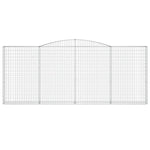 Arched Gabion Basket 400x30x160/180 cm Galvanised Iron 153528