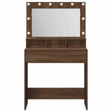 Dressing Table Brown Oak 75.5 x 41 x 135 cm Engineered Wood 865115