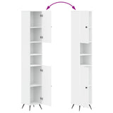Bathroom Cabinet with Open Shelf BREDA White 30 x 31 x 190 cm 897475