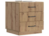 Bedside Cabinet Artisan Oak 43 x 41 x 63.5 cm Engineered Wood 895254
