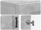 Bathroom Cabinet with Open Shelf UTRECHT Concrete Grey 897698