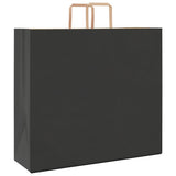 Paper Bags 250 pcs with Handles Black 54x15x49 cm 4101878