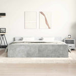 Bed Frame without Mattress Concrete Grey 200x200 cm 3203736