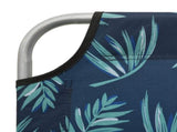 Outdoor Sunbed Leaf print Steel frame One size Foldable 310338