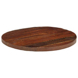 Table Top 90x2.5 cm Round Solid Wood Reclaimed 370044