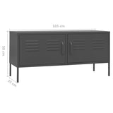 TV Cabinet Anthracite 105x35x50 cm Steel 336231
