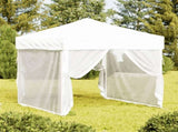 Folding Party Tent with Sidewalls White 2x2 m 93510
