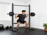 Adjustable Squat Rack, with Pull Up Bar, Barbell Bar for Home Gym T3398P425052