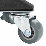 Furniture Rollers 4 pcs with Lifter 13.5x13.5x6 cm Steel 1300 kg 42002560