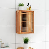 Wall-mounted Bathroom Cabinet 42x23x60 cm Solid Wood Walnut 350357