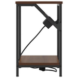 Bedside Cabinet 2 pcs Brown Oak 38 x 30 x 48 cm Engineered Wood 859589