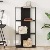 Bookcase 3-Tier Black 60x30x120 cm Engineered Wood 860266