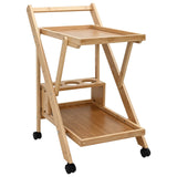 Kitchen Trolley with Wheels Light Brown 65 x 40.5 x 76.5 cm 42028291