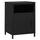 Nightstands 2 pcs Black 35x35x51 cm Steel 3095221
