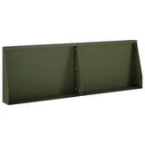 Retaining Wall 2 pcs 60 x 12 x 30 cm Steel Olive Green 8015265