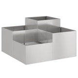 Garden Planter Silver 100 x 100 x 48 cm Stainless steel 865852