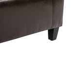 PU Leather Storage Ottoman Bench Storage Chest Tufted Ottoman Cube w/ Flipping Top 92L x 40W x 40H T3398P328176