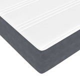 Box Spring Bed with Mattress Dark Grey 120 x 210 cm Fabric 3398738