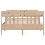 Bed Frame without Mattress 120x190 cm Small Double Solid Wood Pine 3306282