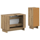 2 Piece Bathroom Cabinet Set EDE Artisan Oak Engineered Wood 3417665
