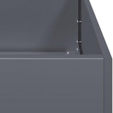 Planter Anthracite 200x40x80 cm Cold-rolled Steel 860726