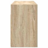 Bathroom Wall Cabinet Sonoma Oak 80x25x40 cm Engineered Wood 860087